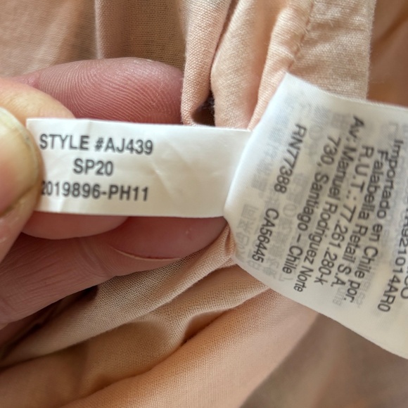 J.Crew Peach Plaid Popover - Picture 4 of 4